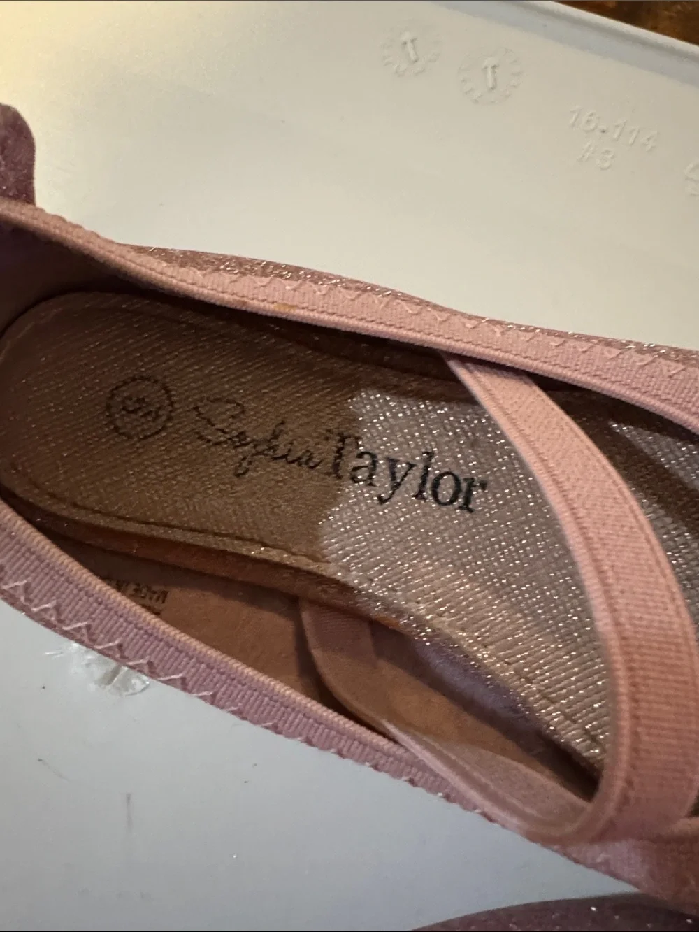 Sparkly Pink Mary Jane Flats with Bow for Girls
